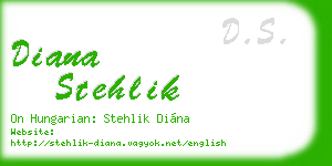 diana stehlik business card